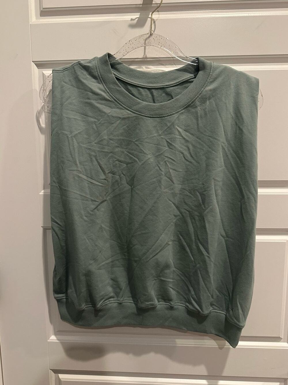 Freely Large Sleeveless Muscle Sweatshirt Organic Boho Indie Sporty Pullover